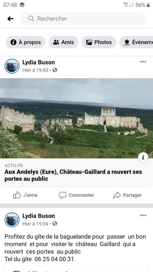 Gite De La Baguelande Лез Андели Екстериор снимка